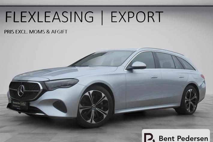 Sølv Mercedes E300 e fra 2024
