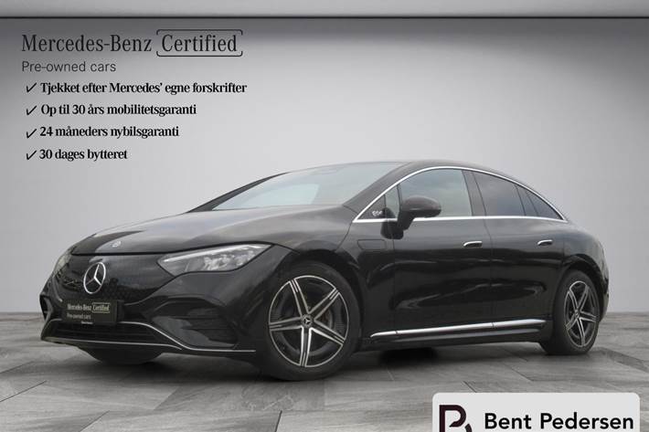 Sort Mercedes EQE 350 fra 2024