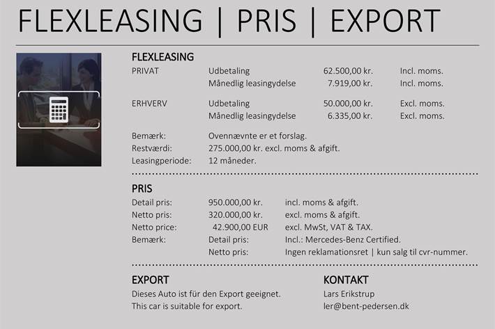 Sort Mercedes E450 fra 2020