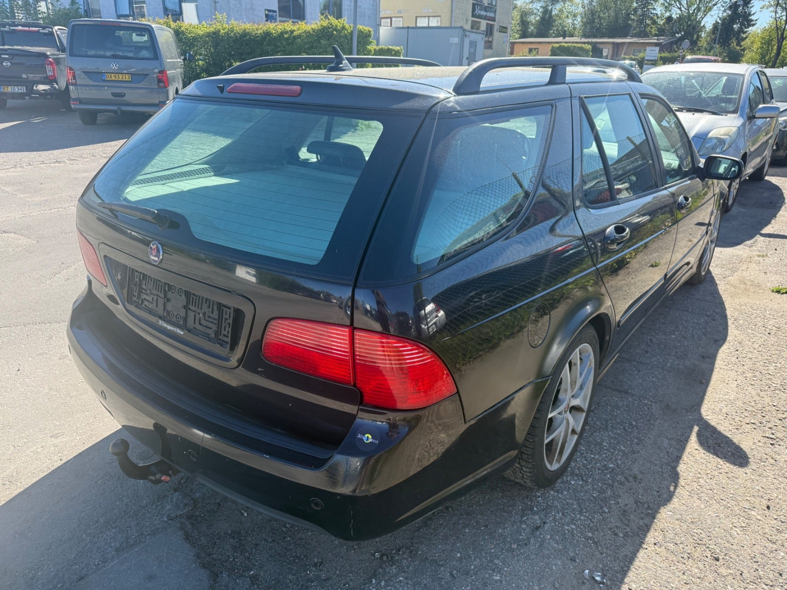 Sort Saab 9-5 fra 2005