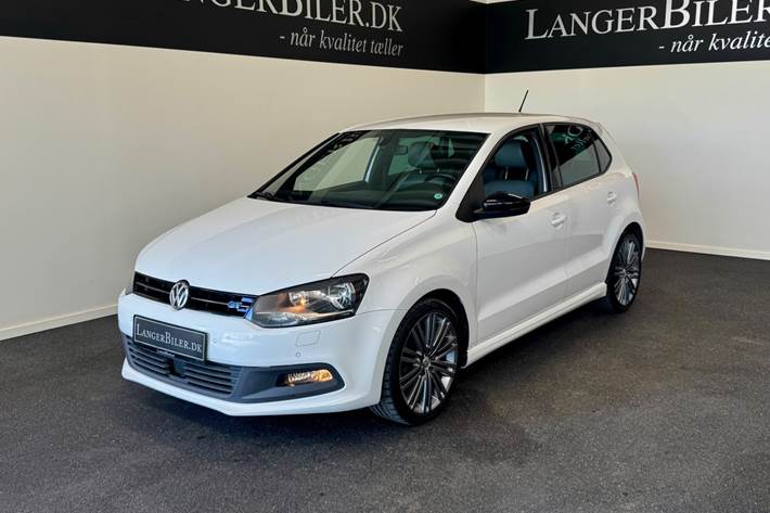 Hvid VW Polo fra 2017