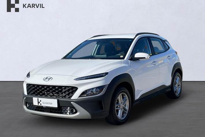 Hvid Hyundai Kona fra 2022