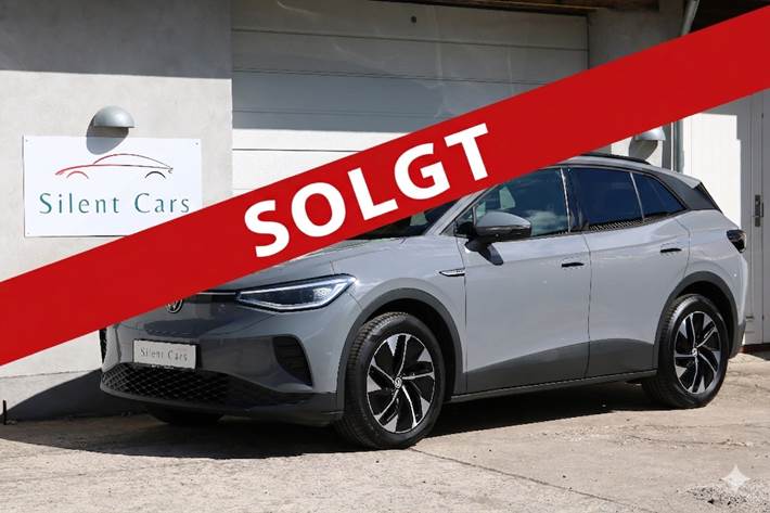 Grå VW ID.4 fra 2023 set udefra