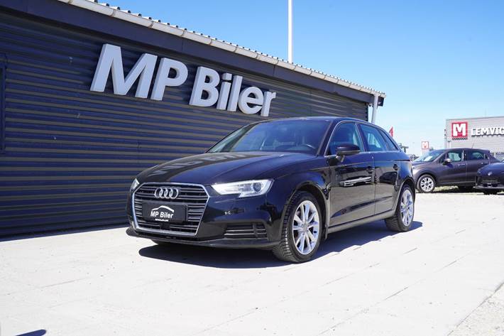 Sort Audi A3 fra 2016