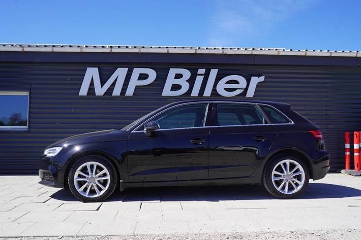 Sort Audi A3 fra 2016