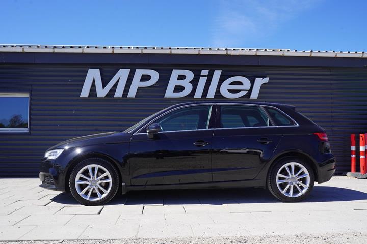 Sort Audi A3 fra 2016