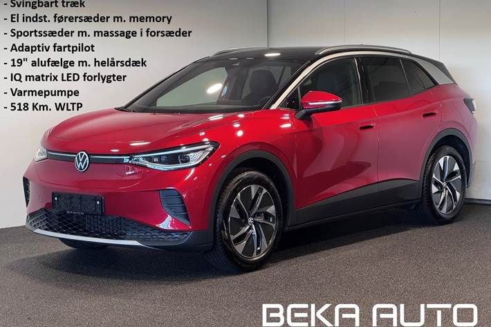 Rød VW ID.4 fra 2025