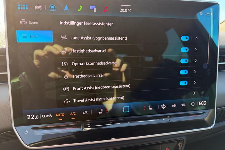 Blå VW ID.7 fra 2024