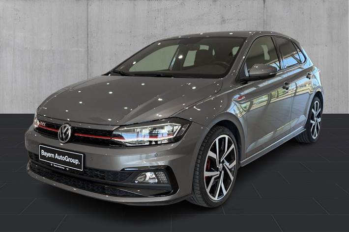 Grå VW Polo fra 2020 set udefra