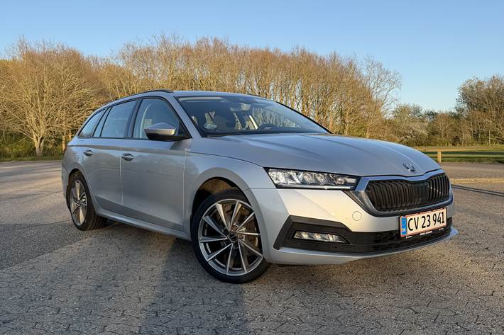Grå Skoda Octavia fra 2020