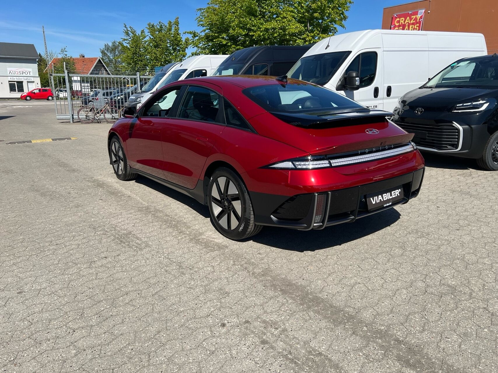 Rød Hyundai Ioniq 6 fra 2026