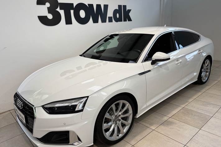 Hvid Audi A5 fra 2020