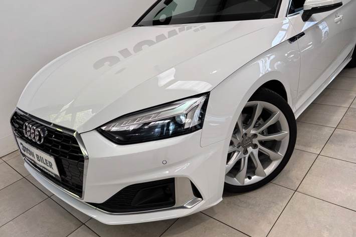 Hvid Audi A5 fra 2020