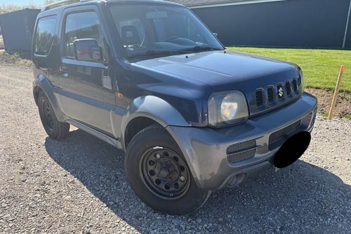 Blå Suzuki Jimny fra 2007