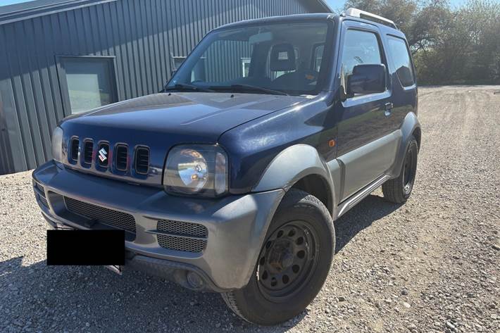Blå Suzuki Jimny fra 2007
