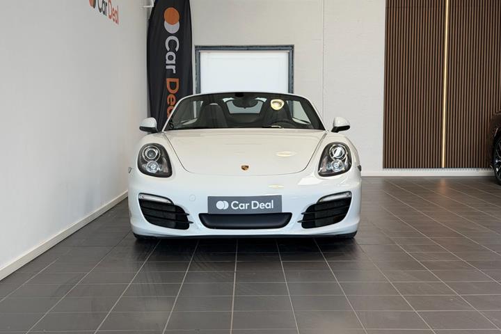 Hvid Porsche Boxster S fra 2013