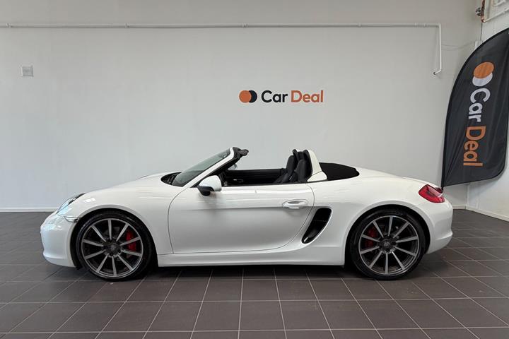 Hvid Porsche Boxster S fra 2013