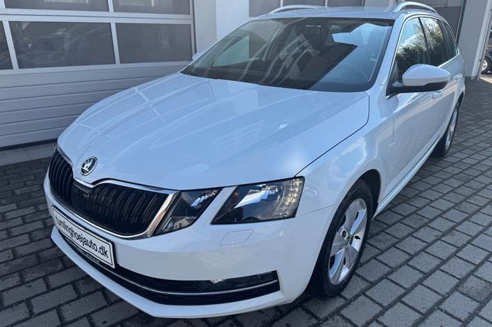 Hvid Skoda Octavia fra 2019