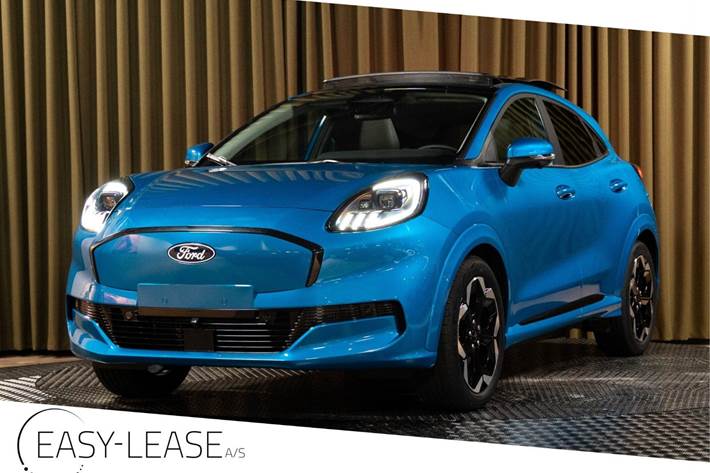 Blå Ford Puma fra 2026 set udefra