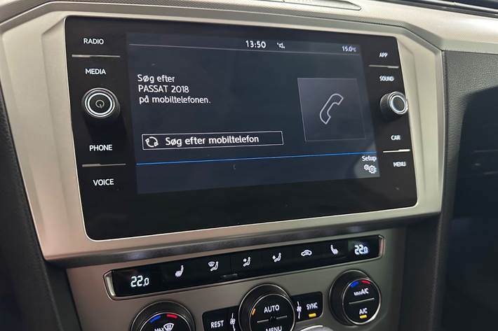 Sort VW Passat fra 2018