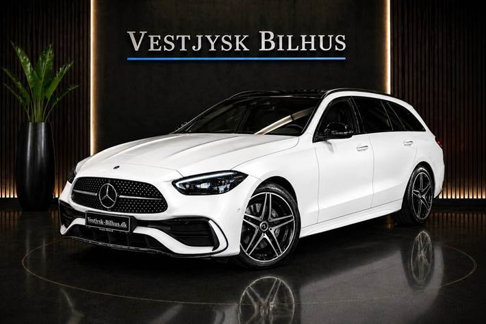 Hvid Mercedes C300 e fra 2023