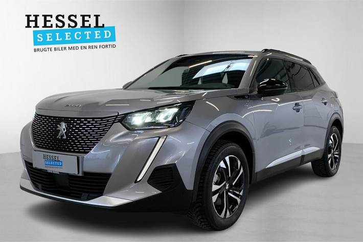 Grå Peugeot e-2008 fra 2023