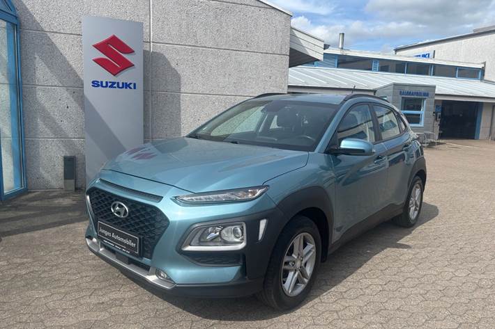 Blå Hyundai Kona fra 2020