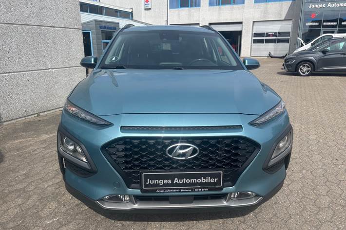 Blå Hyundai Kona fra 2020