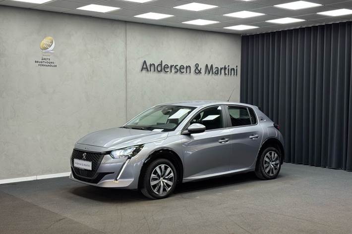 Grå Peugeot e-208 fra 2020