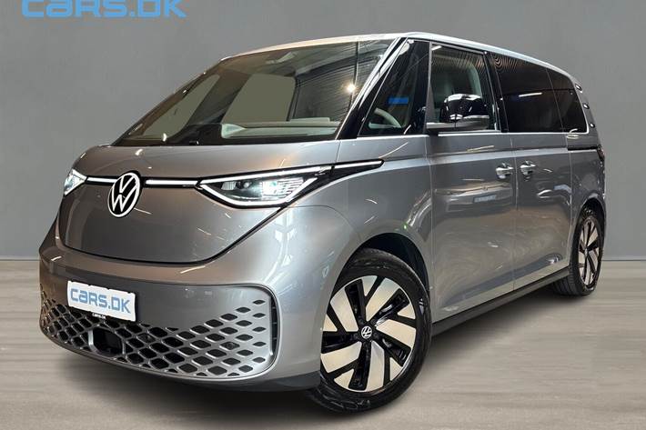 Sølv VW ID.Buzz fra 2023 set udefra