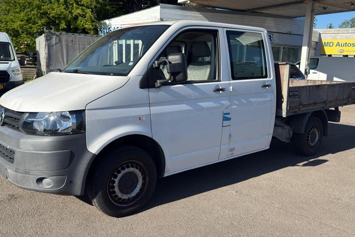 Hvid VW Transporter fra 2010