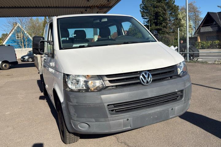 Hvid VW Transporter fra 2010