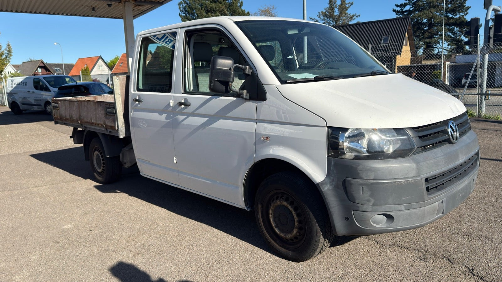 Hvid VW Transporter fra 2010