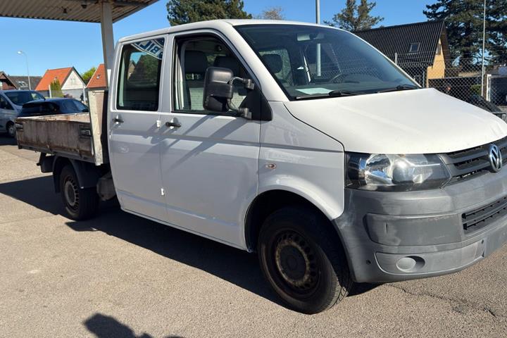Hvid VW Transporter fra 2010