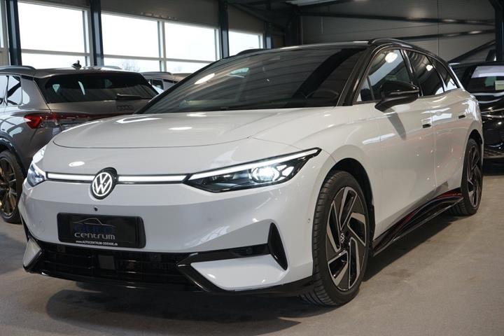 Hvid VW ID.7 fra 2025 set udefra