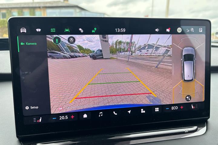 Blå Skoda Enyaq fra 2026