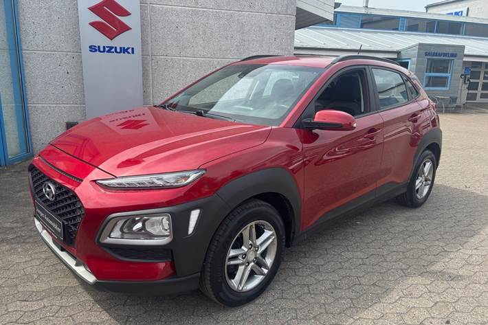Rød Hyundai Kona fra 2018