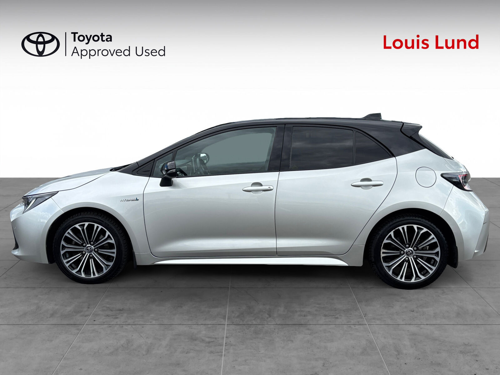 Sølv Toyota Corolla fra 2020
