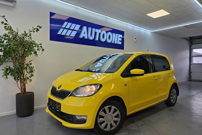 Gul Skoda Citigo fra 2019