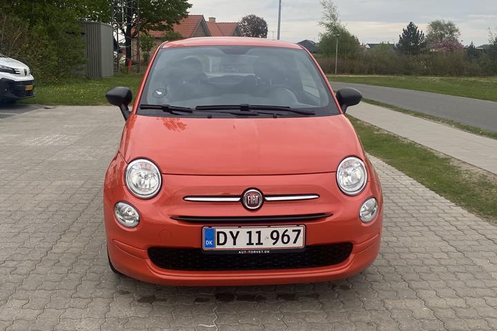 Hvid Fiat 500 fra 2017