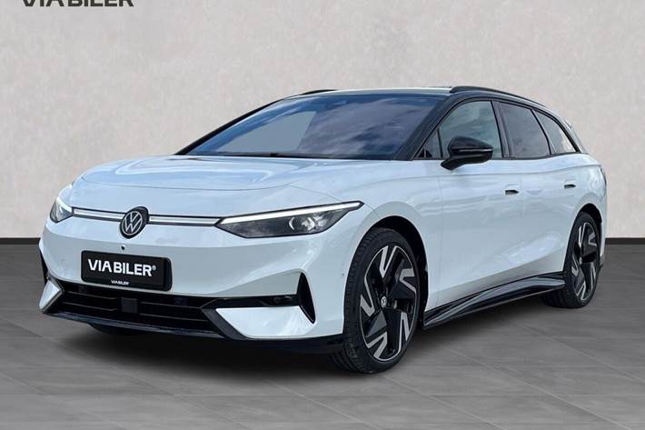 Hvid VW ID.7 fra 2026 set udefra