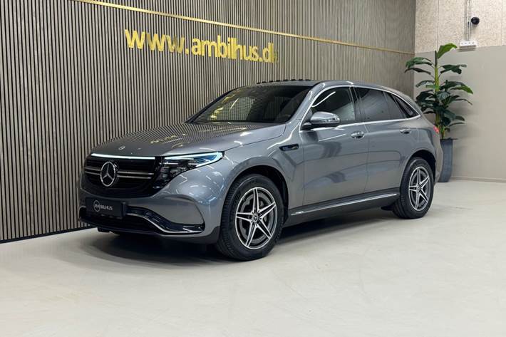 Grå Mercedes EQC400 fra 2021