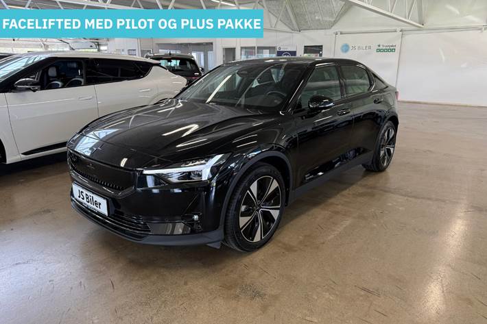 Sort Polestar 2 fra 2024 set udefra