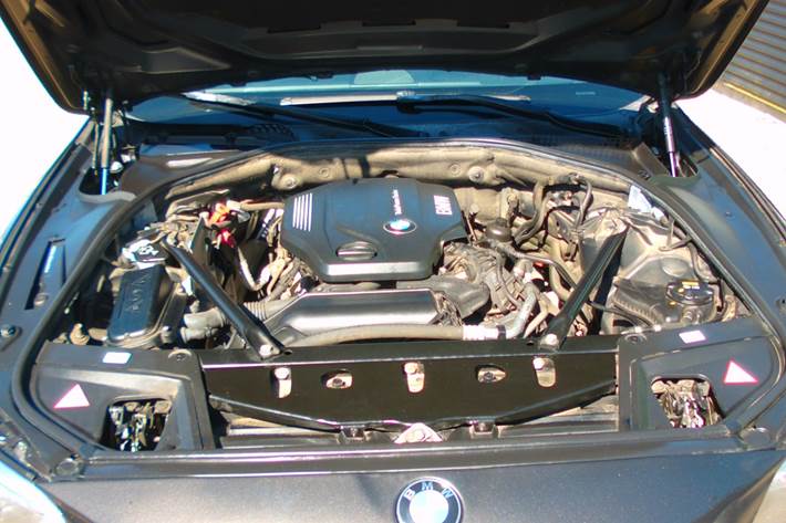 Brun BMW 520d fra 2016