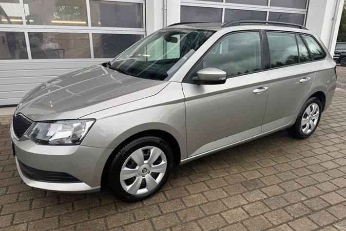 Beige Skoda Fabia fra 2018