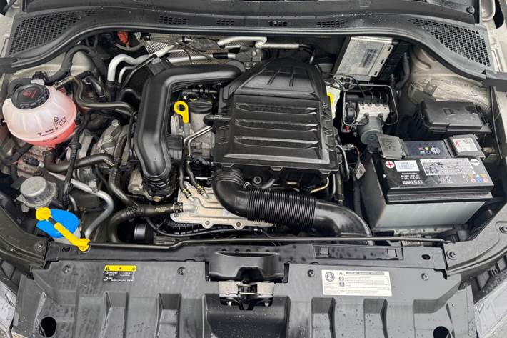 Beige Skoda Fabia fra 2018