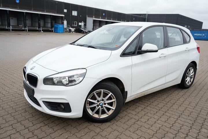 Hvid BMW 218d fra 2015
