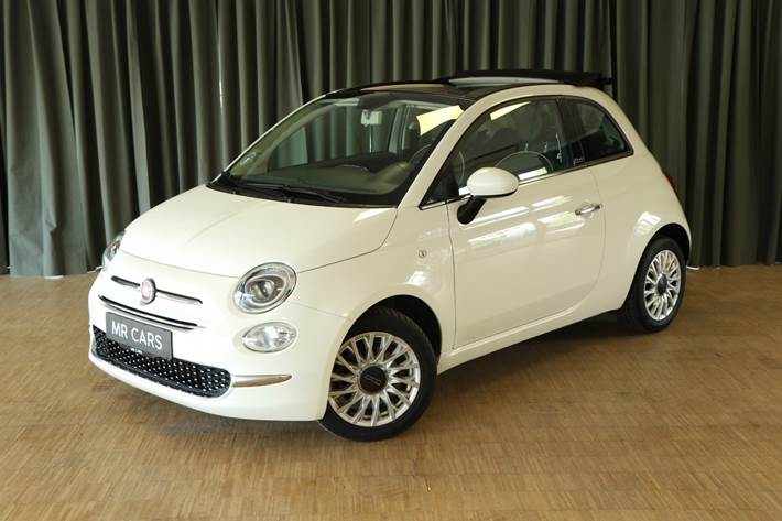 Grøn Fiat 500C fra 2016