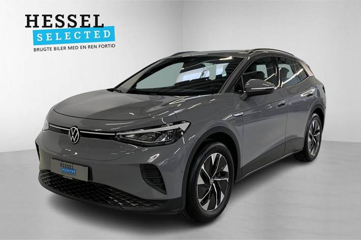 Grå VW ID.4 fra 2023 set udefra