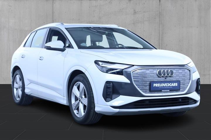 Hvid Audi Q4 e-tron fra 2022